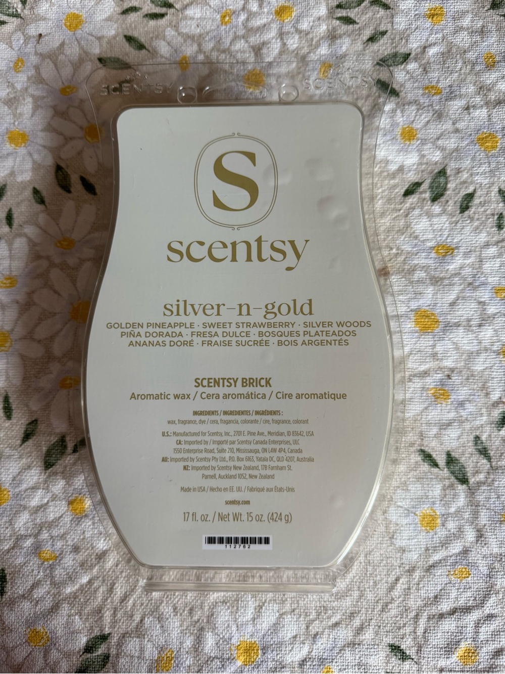 EXCLUSIVE Scentsy Brick (Silver-n-Gold)